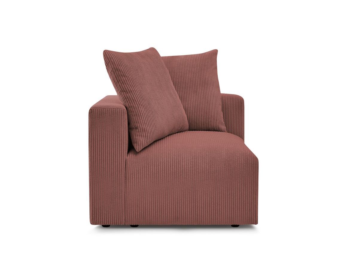 Bobochic Voltaire Eckmodul Cordsamt Rosa Ecke links
