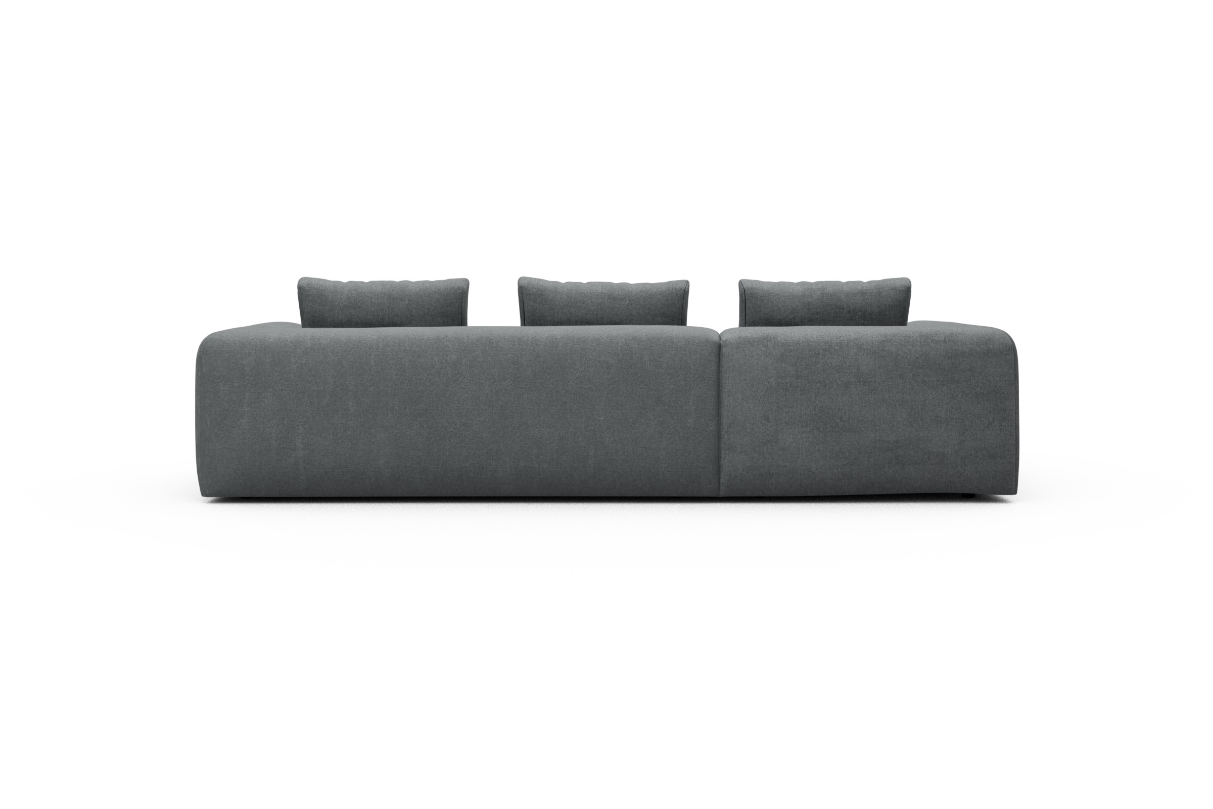Ecksofa Fred Chaiselongue links mit 2,5-Sitzer Casone-Gravel-Grey