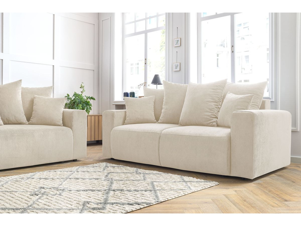 Bobochic Envy Sofa 5-Sitzer Cordsamt Beige