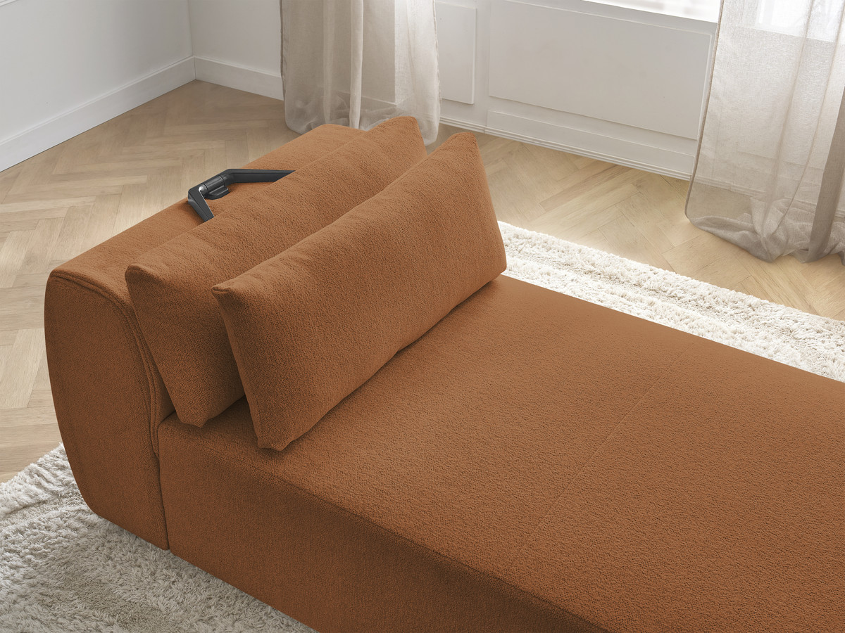 Bobochic Jana Méridienne-Modul Melange-Stoff Orange