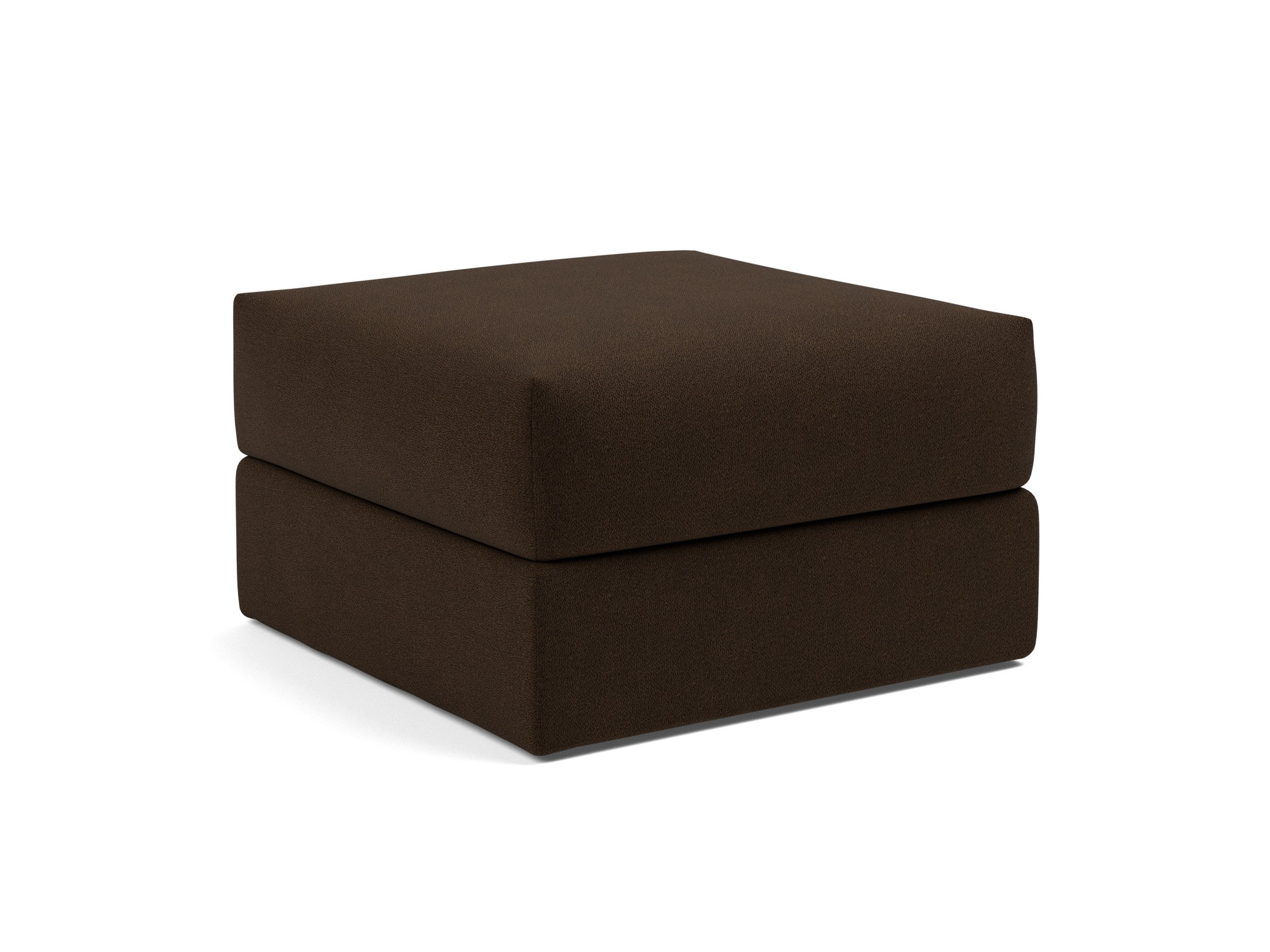 Hocker Cornila Strukturierter Stoff Taura 358-Chocco