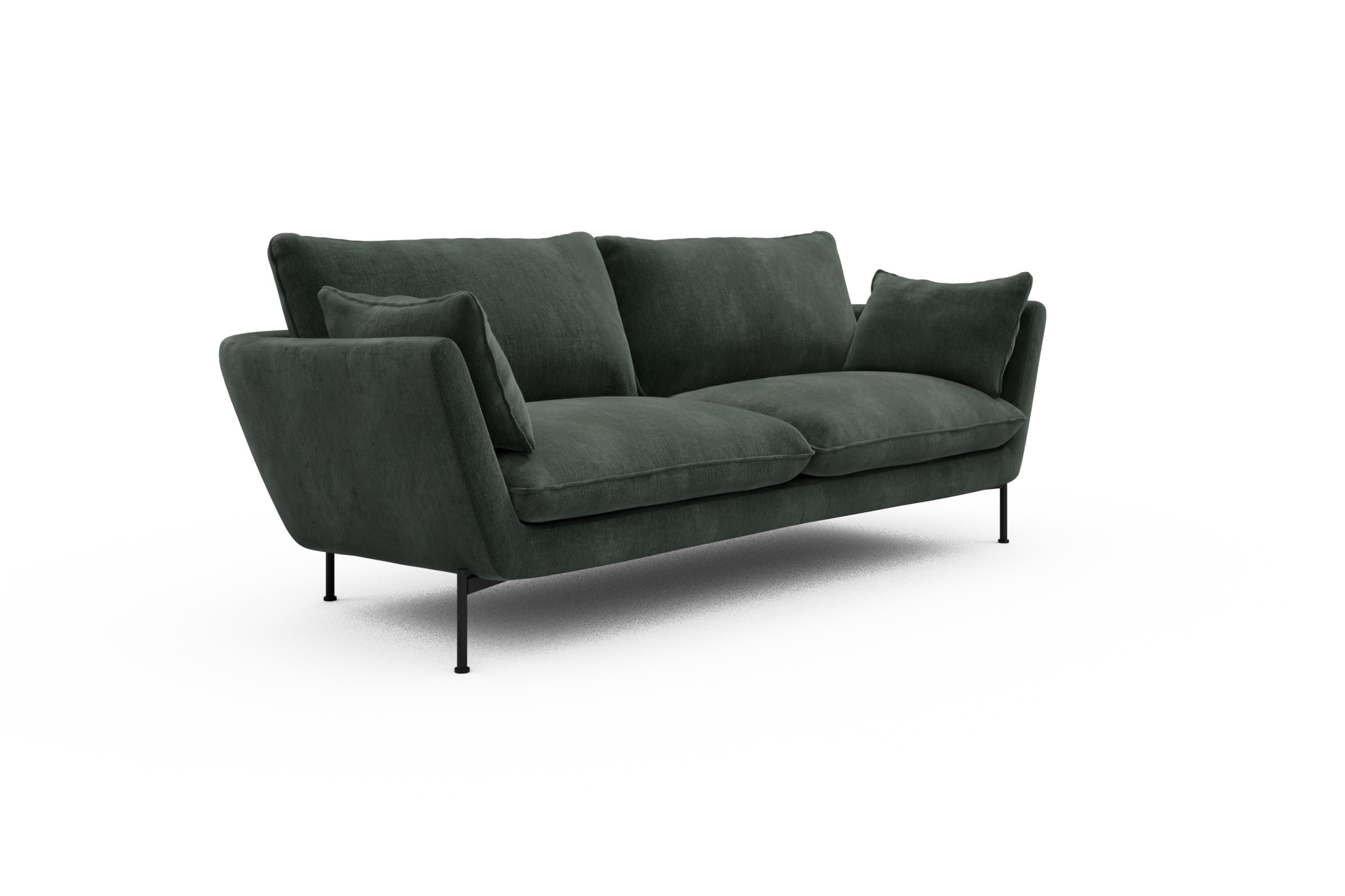 Sofa Anton 3-Sitzer Smooth-Laurel-Green
