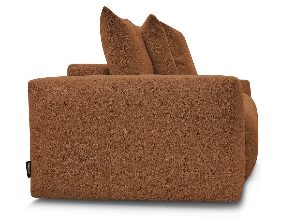 Bobochic Voltaire Sofa 3-Sitzer 280 × 124 cm Melange-Stoff Orange