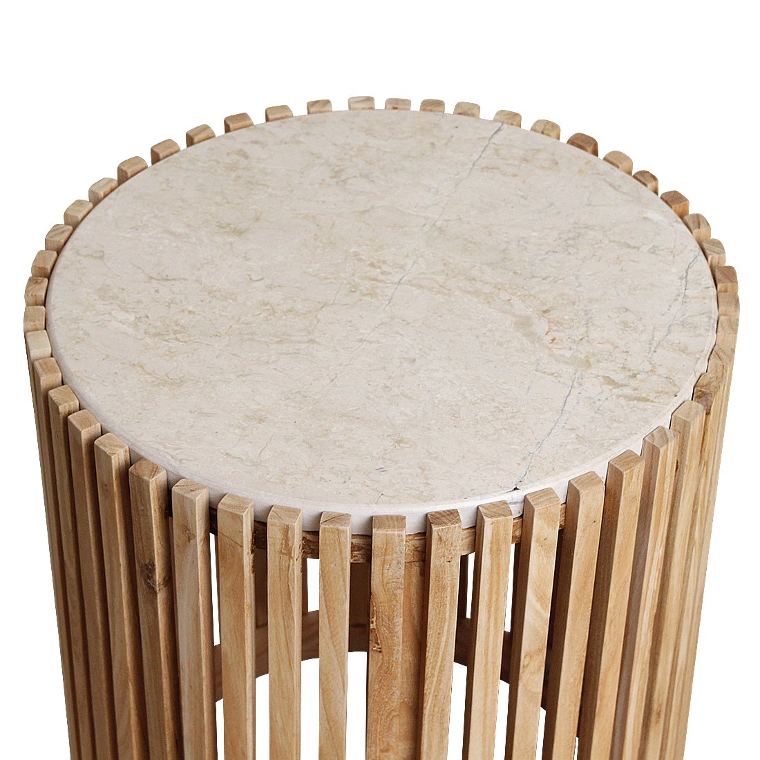 Raw Materials Infinity runder Beistelltisch aus Marmor