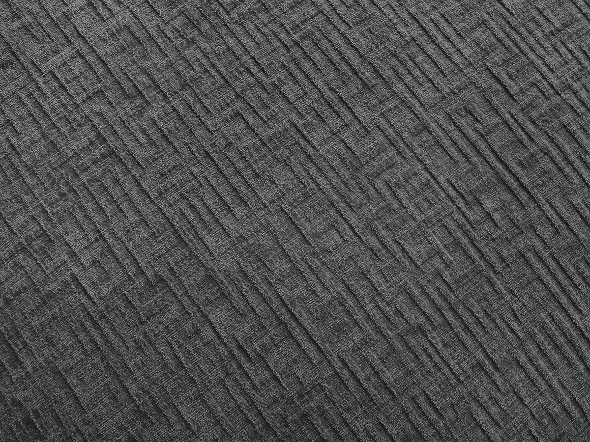 Bobochic Jana Pouf 63 × 114 cm Strukturstoff Dunkelgrau