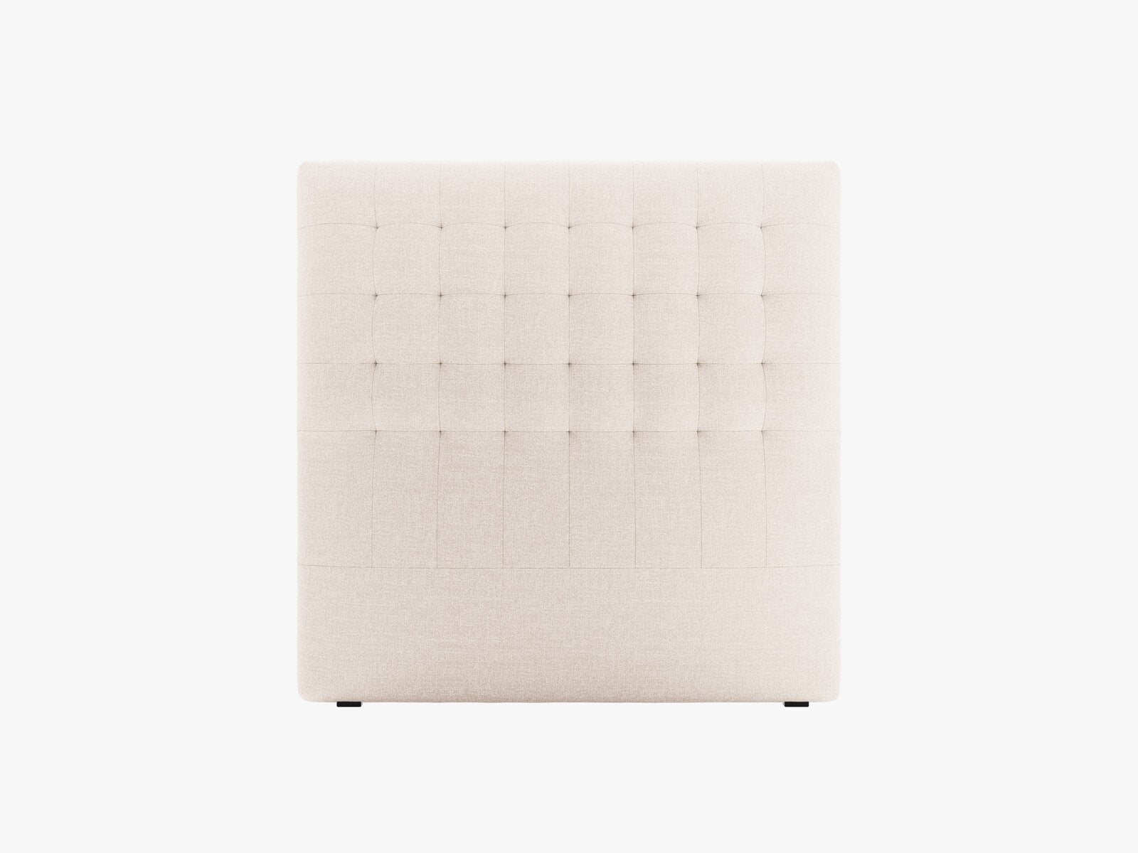 Micadoni Nova Samtiger Kopfteil 120 cm (H 120 cm) Strukturierter Stoff Liberty Beige 120x120
