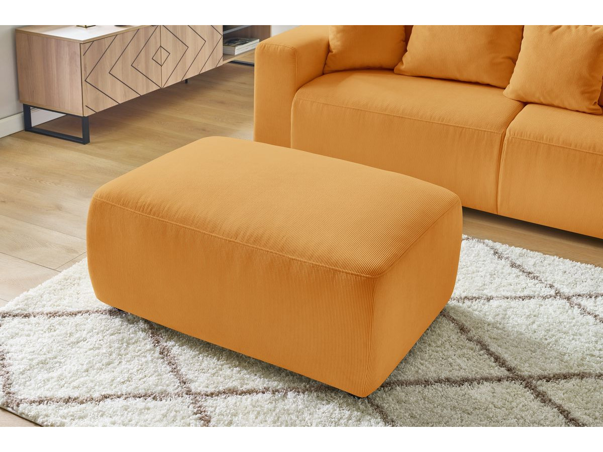 Bobochic Envy Pouf Cordsamt Gelb
