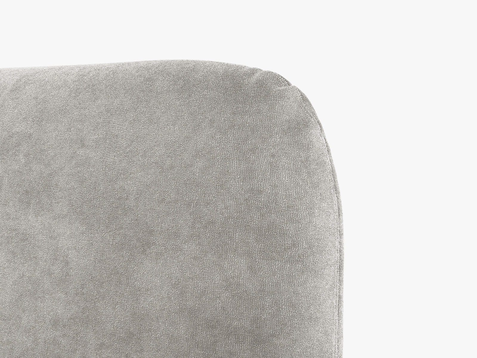 Micadoni Vera Bett mit Kopfteil Chenille Perfect Harmony Hellgrau 140x200