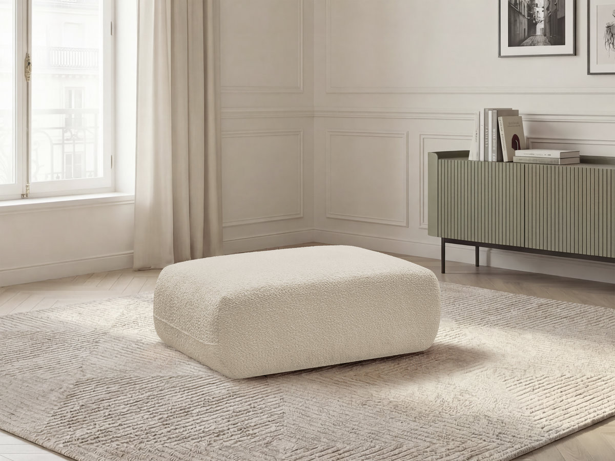Bobochic Anda Pouf Chenille Beige