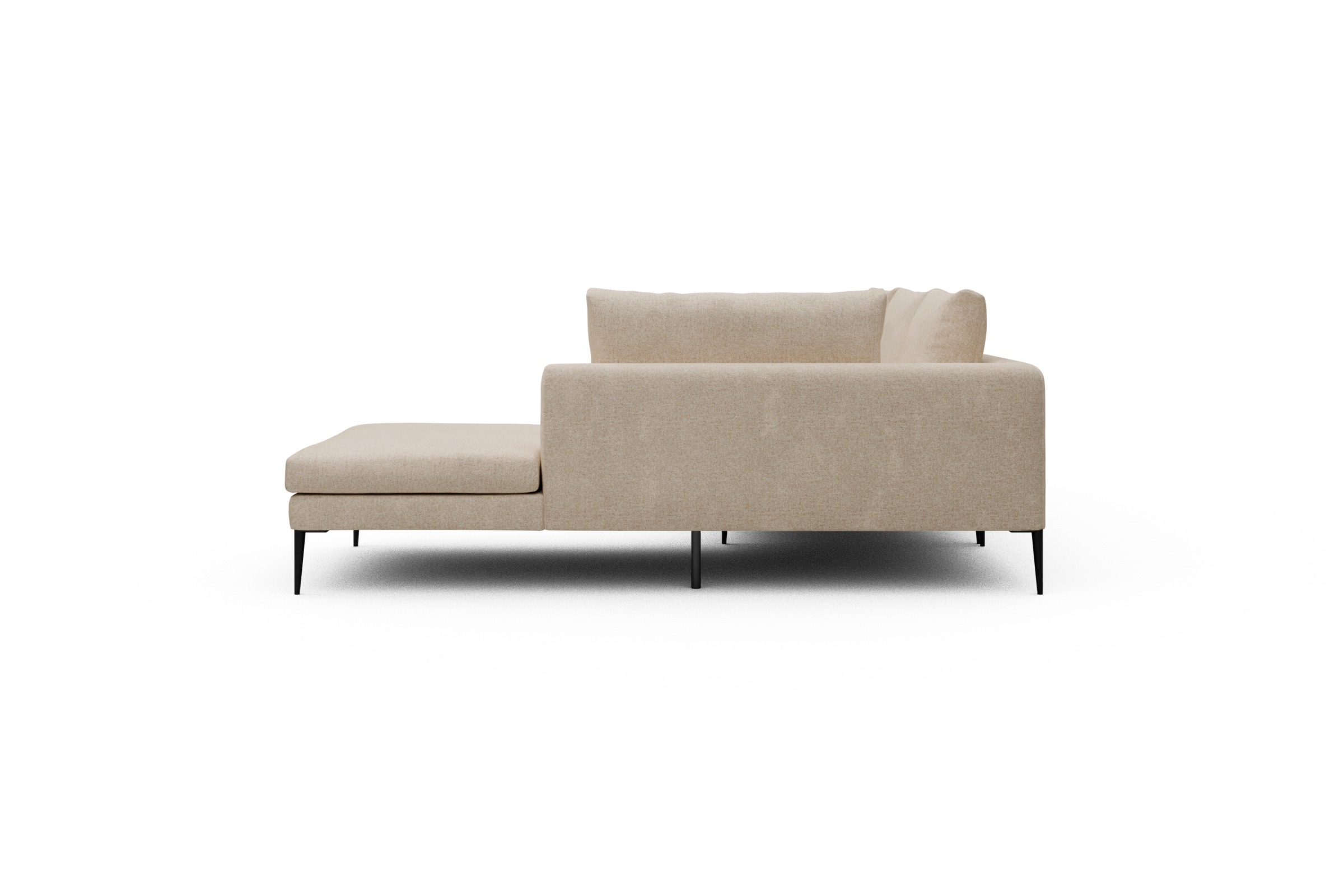 Ecksofa Paul Relax-Ecke links mit 3-Sitzer Casone-Natural-Beige