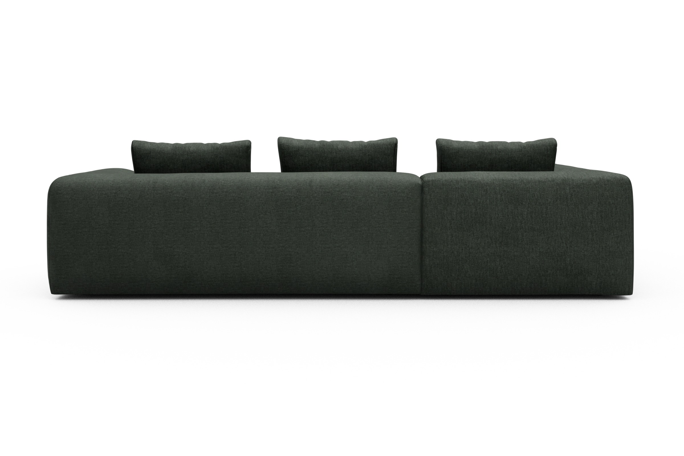 Ecksofa Fred Relax-Ecke links mit 2,5-Sitzer Aivi-Pine-Green