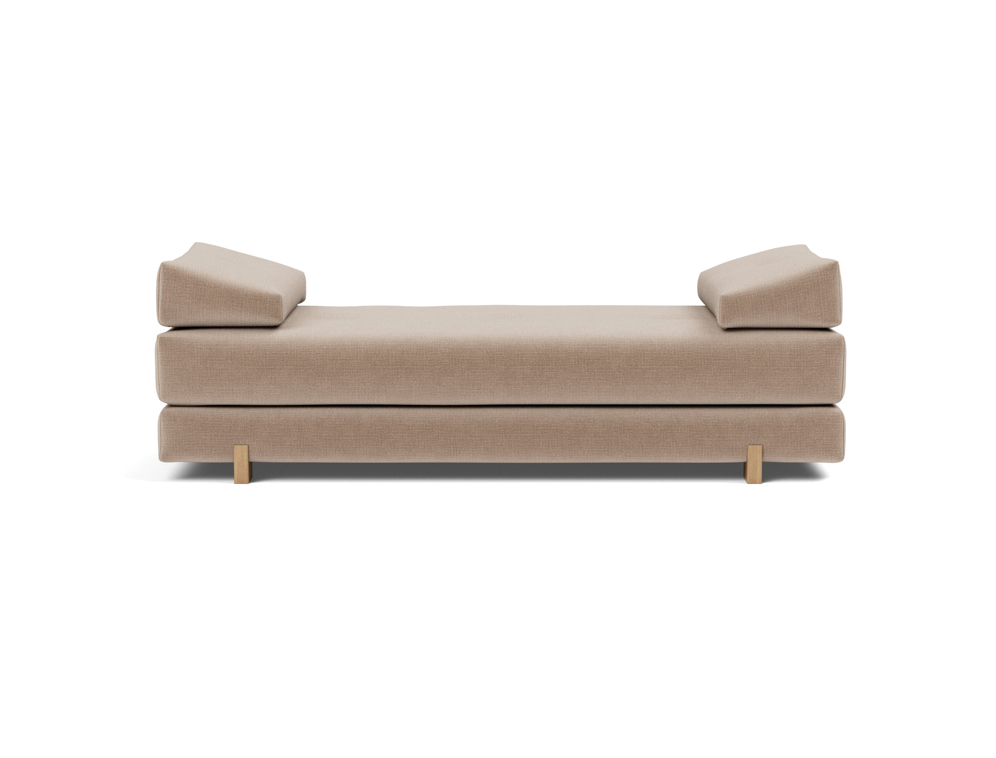 Tagesbett Sigmund Chenille Esina 417-Mocha Beine Drip Eiche