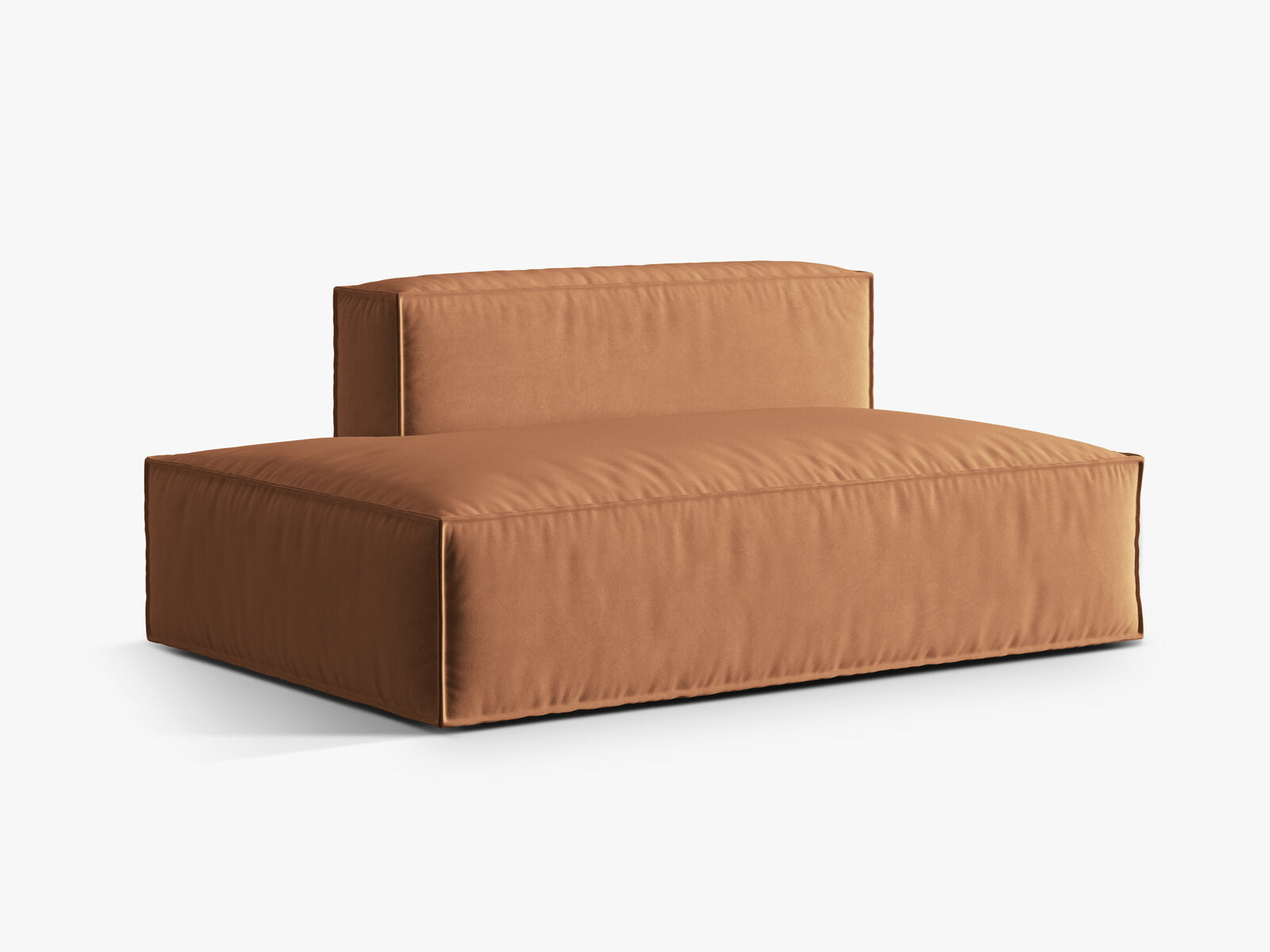 Micadoni Modul Nuria 3-Sitzer Links Samt Honig