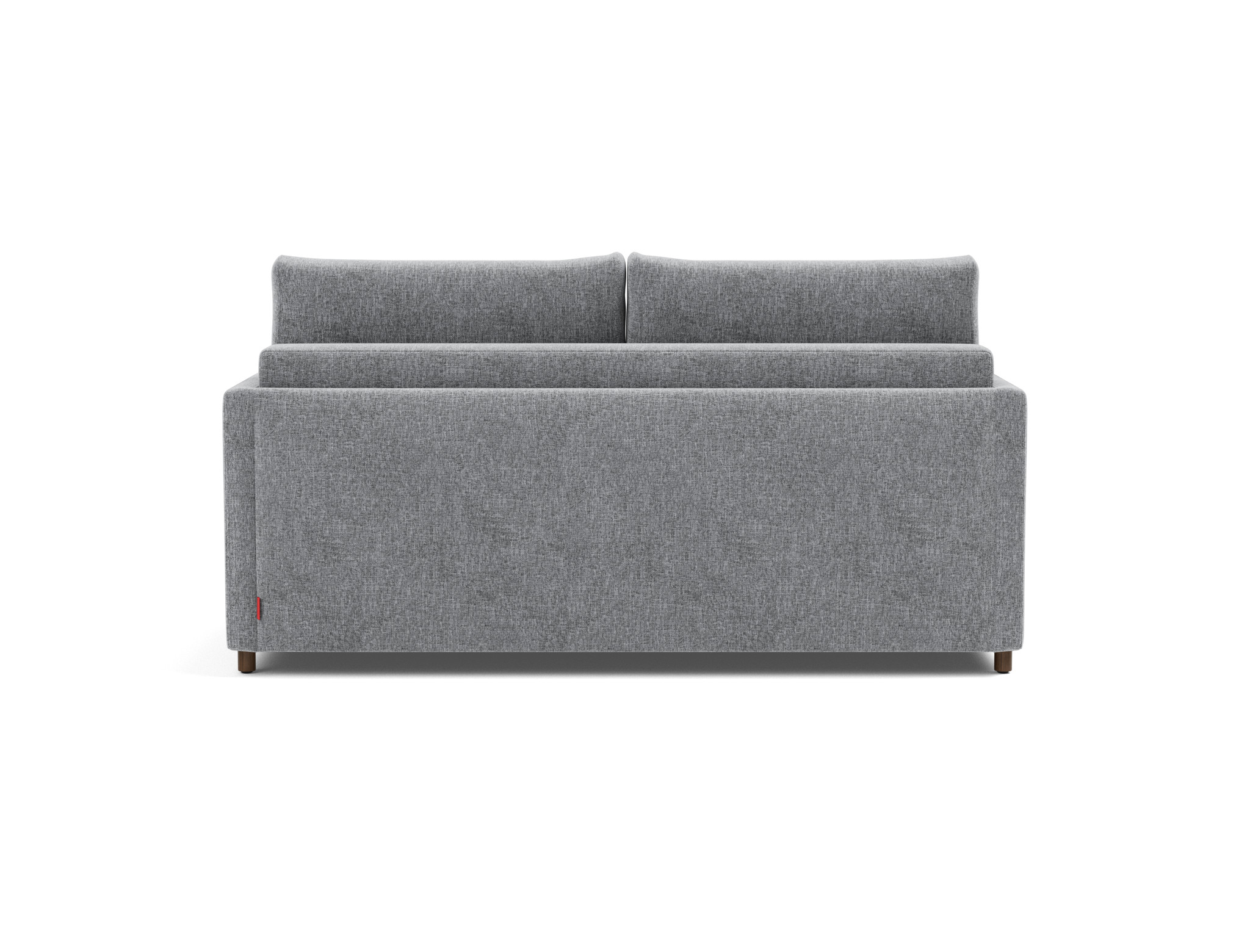 Schlafsofa Neah mit Slim-Armlehnen 160 Strukturierter Stoff Twist 565-Granite