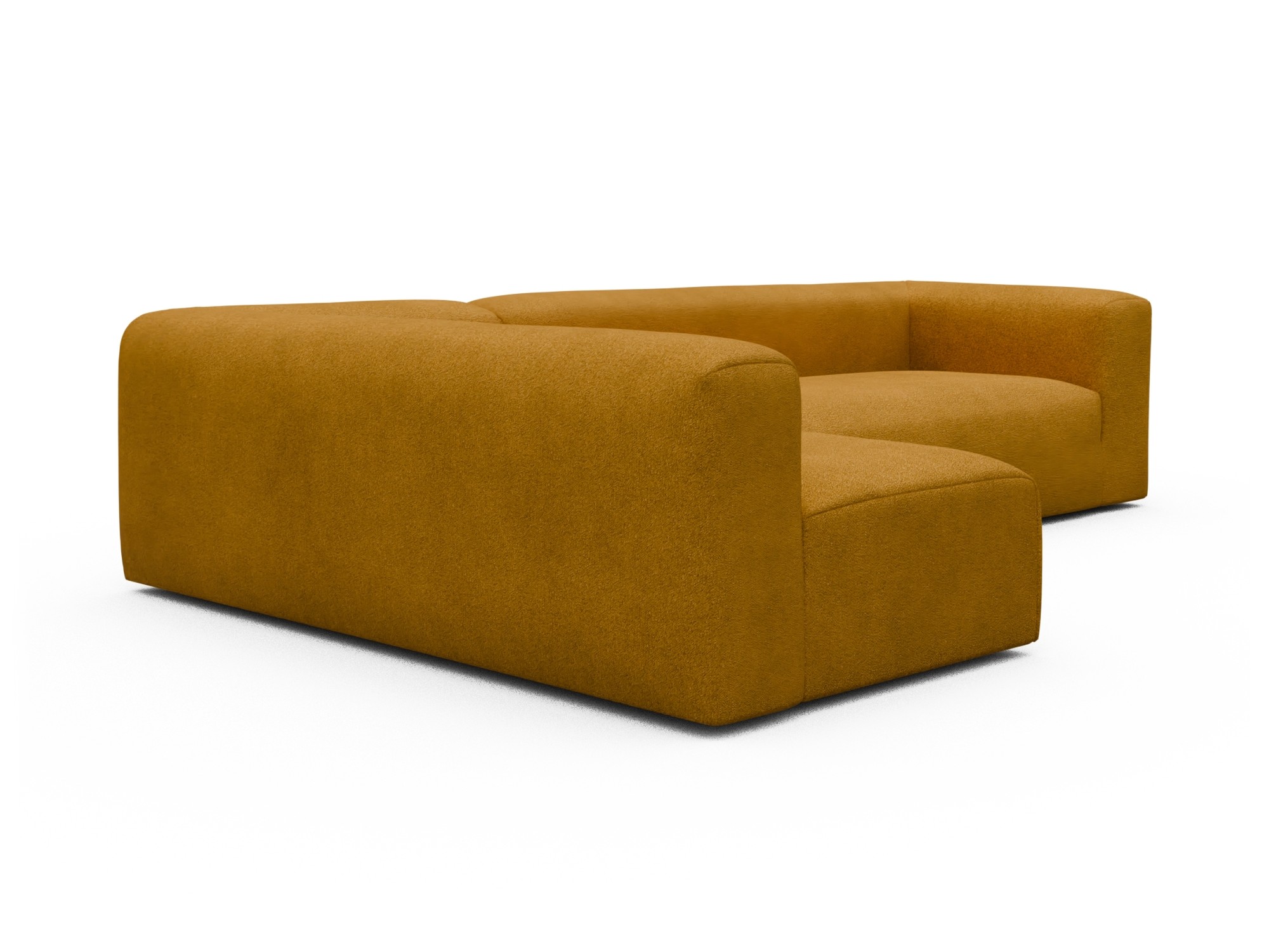 Skandi Home Ecksofa Fred 2x 2,5-Sitzer links offen Boucle-Ochre moebelfaktor