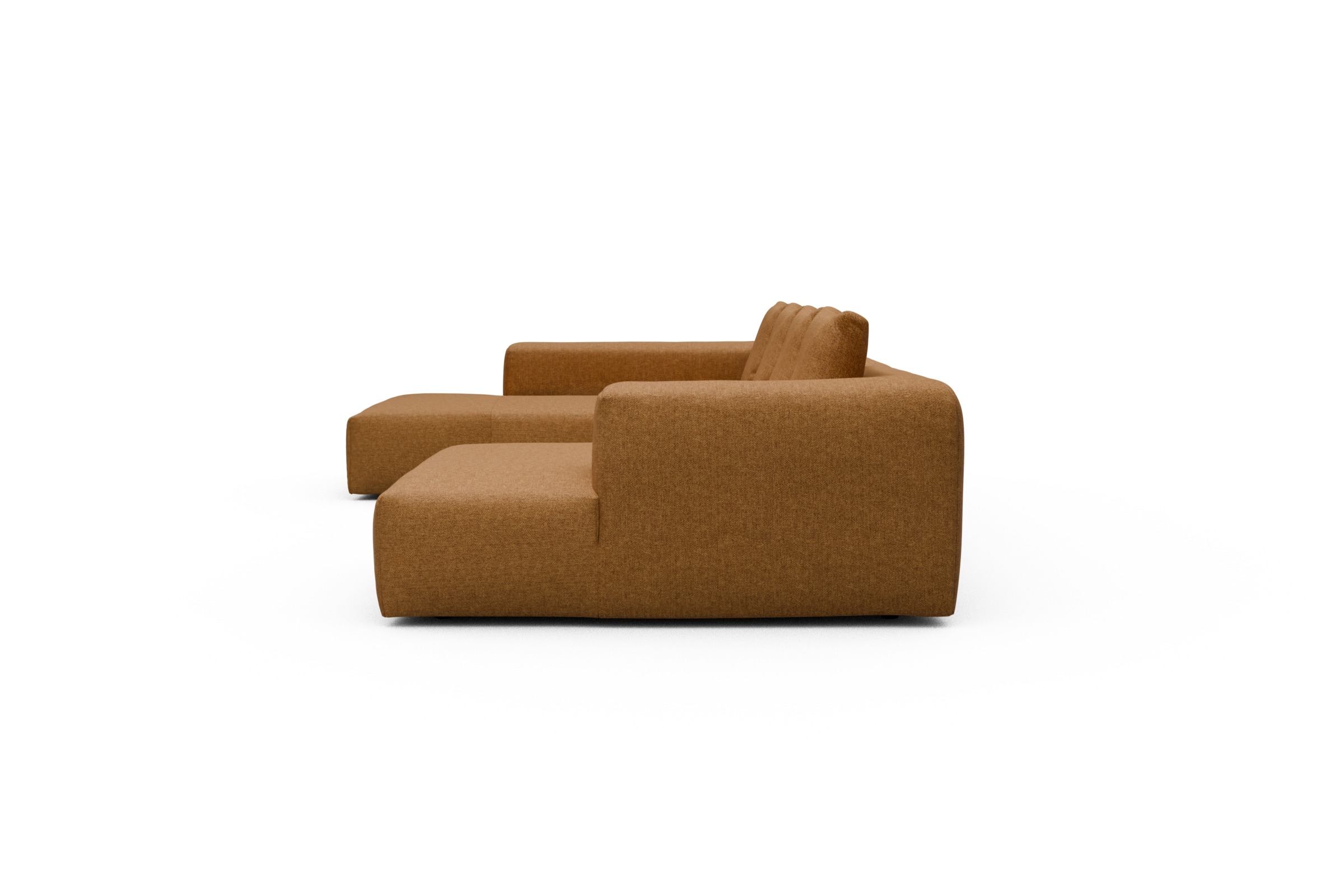 Wohnlandschaft Fred Relax-Ecke links mit 2-Sitzer und Chaiselongue rechts Sama-Cur