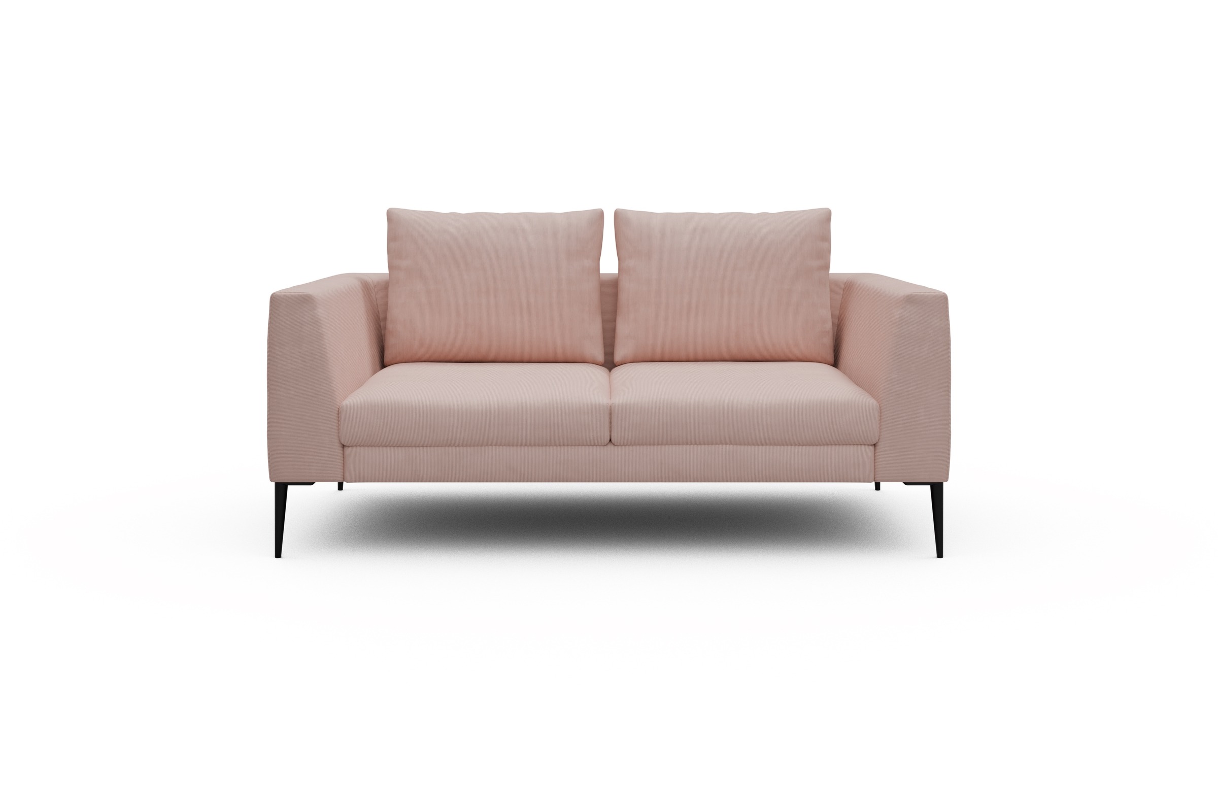 Skandi Home Sofa Paul 2-Sitzer Cordufine-Blush moebelfaktor