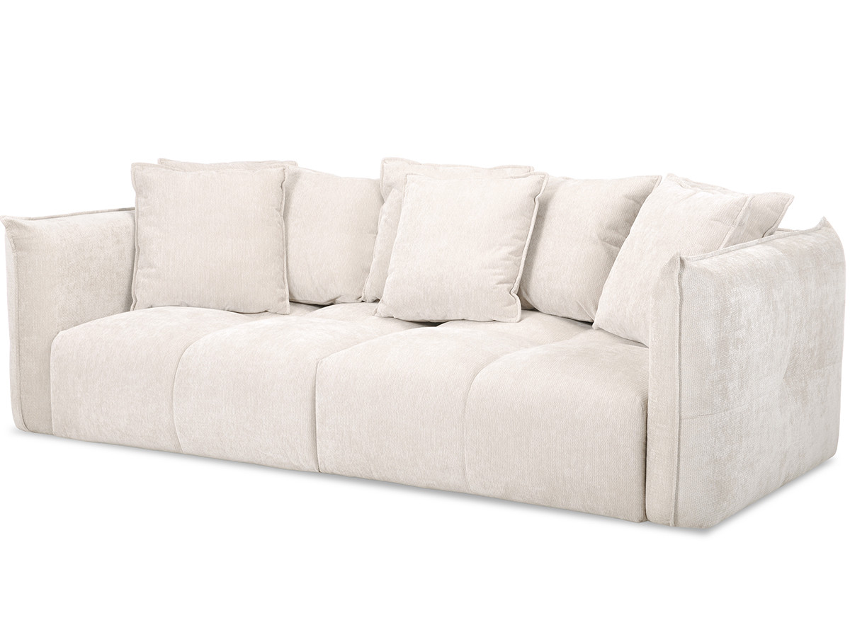 Bobochic Harlem Sofa 3-Sitzer Stoff Weiß