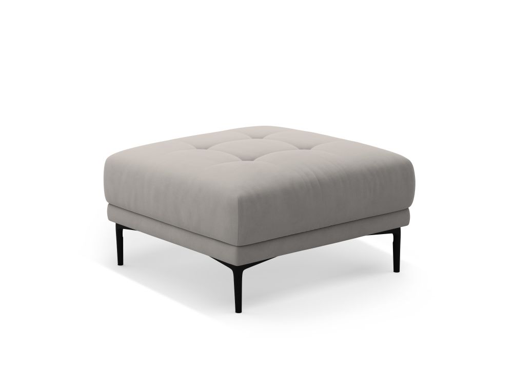 Cosmopolitan Design Pouf Lazio Samt Salvador Grau