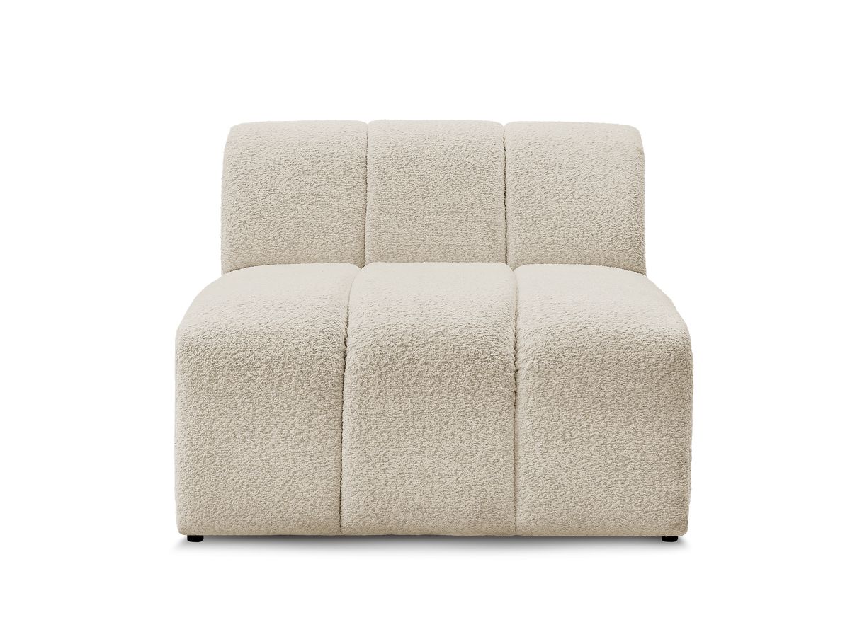Bobochic Annecy Sofamodul 1-Sitzer Bouclé-Stoff Beige