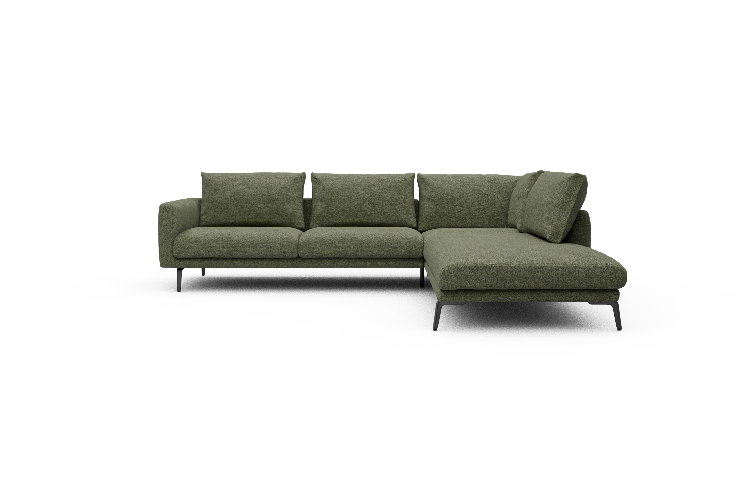 Skandi Home Ecksofa Karl Relax-Ecke rechts mit 2,5-Sitzer Carreno-Vivid-Green moebelfaktor