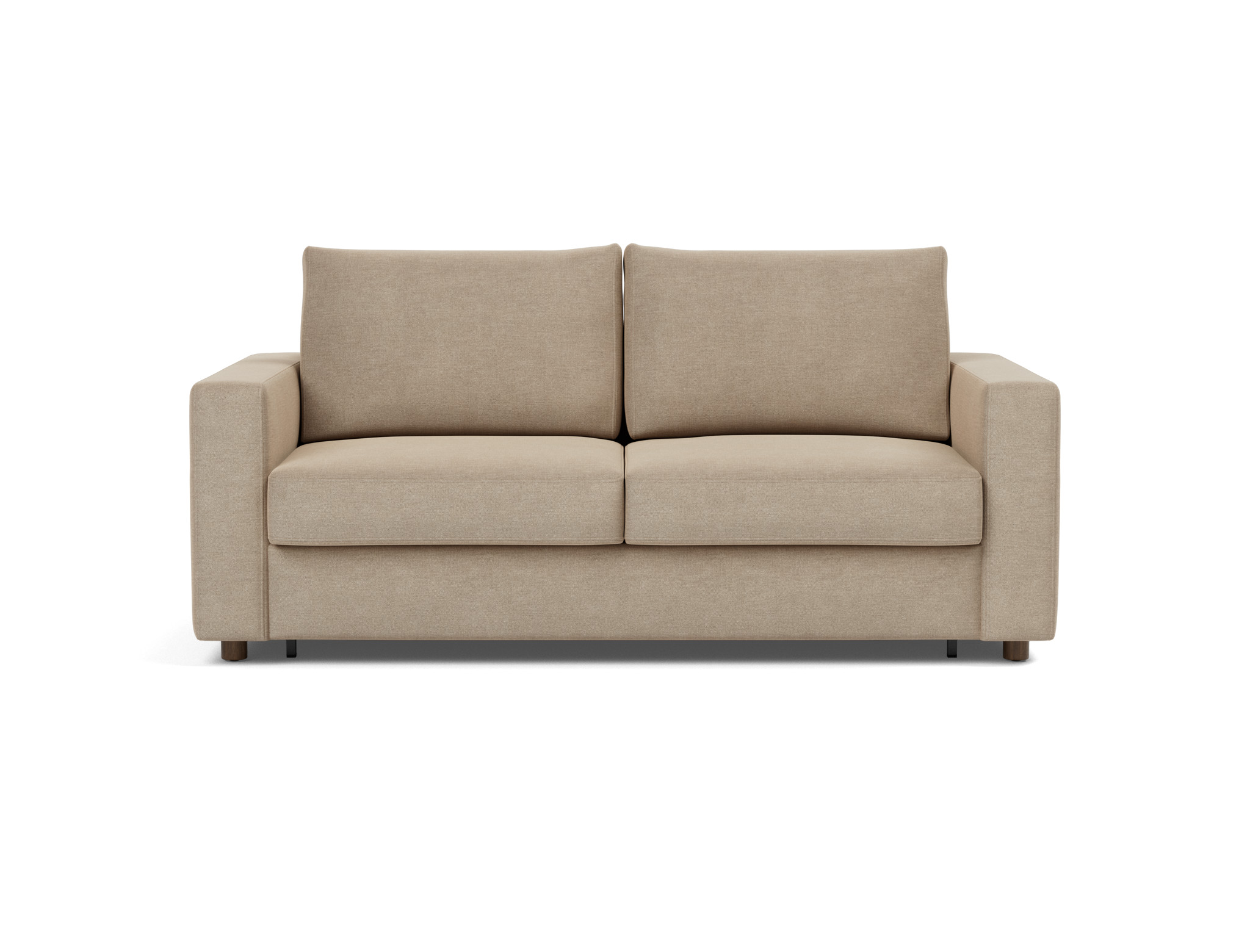 Schlafsofa Neah mit Standard-Armlehnen 160 Flachgewebe Phobos 587-Mocha