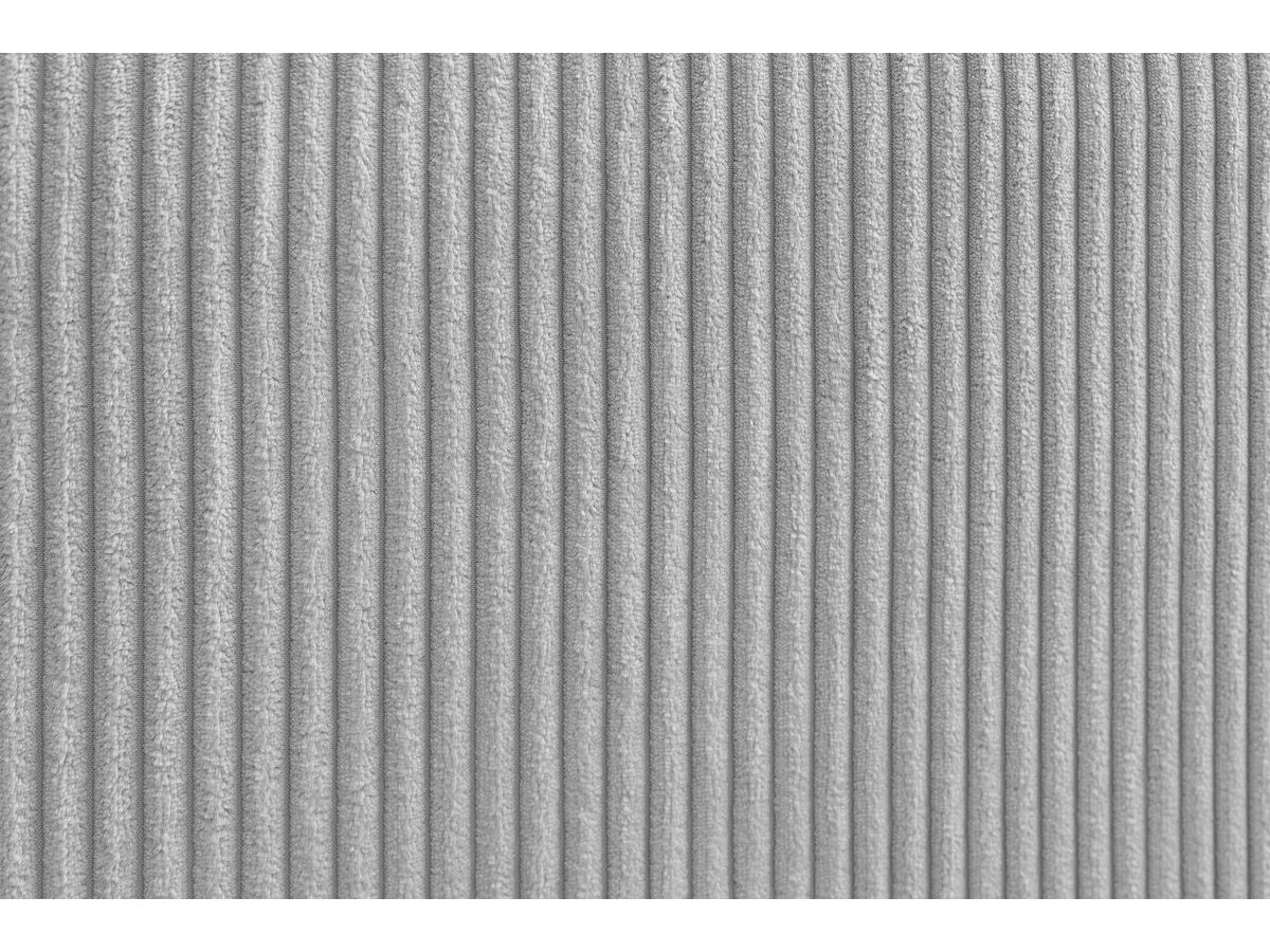 Bobochic Nihad Sofa 3-Sitzer Cordsamt Hellgrau