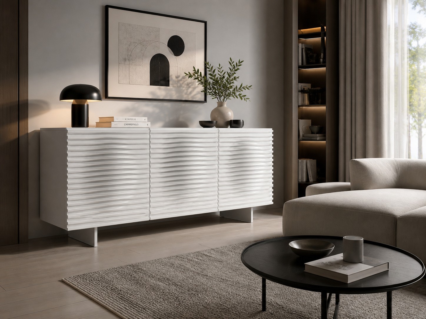Livin Hill Sideboard Hudson 180 cm Weiß