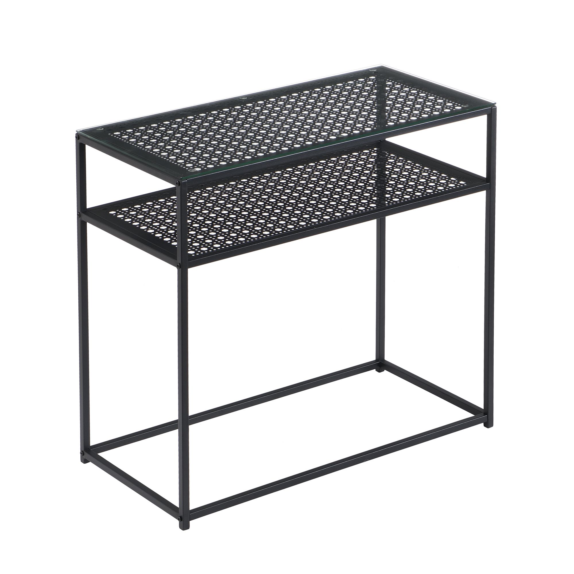 Konsolentisch Kalvag Glas Schwarz 80 × 40 × 77 cm