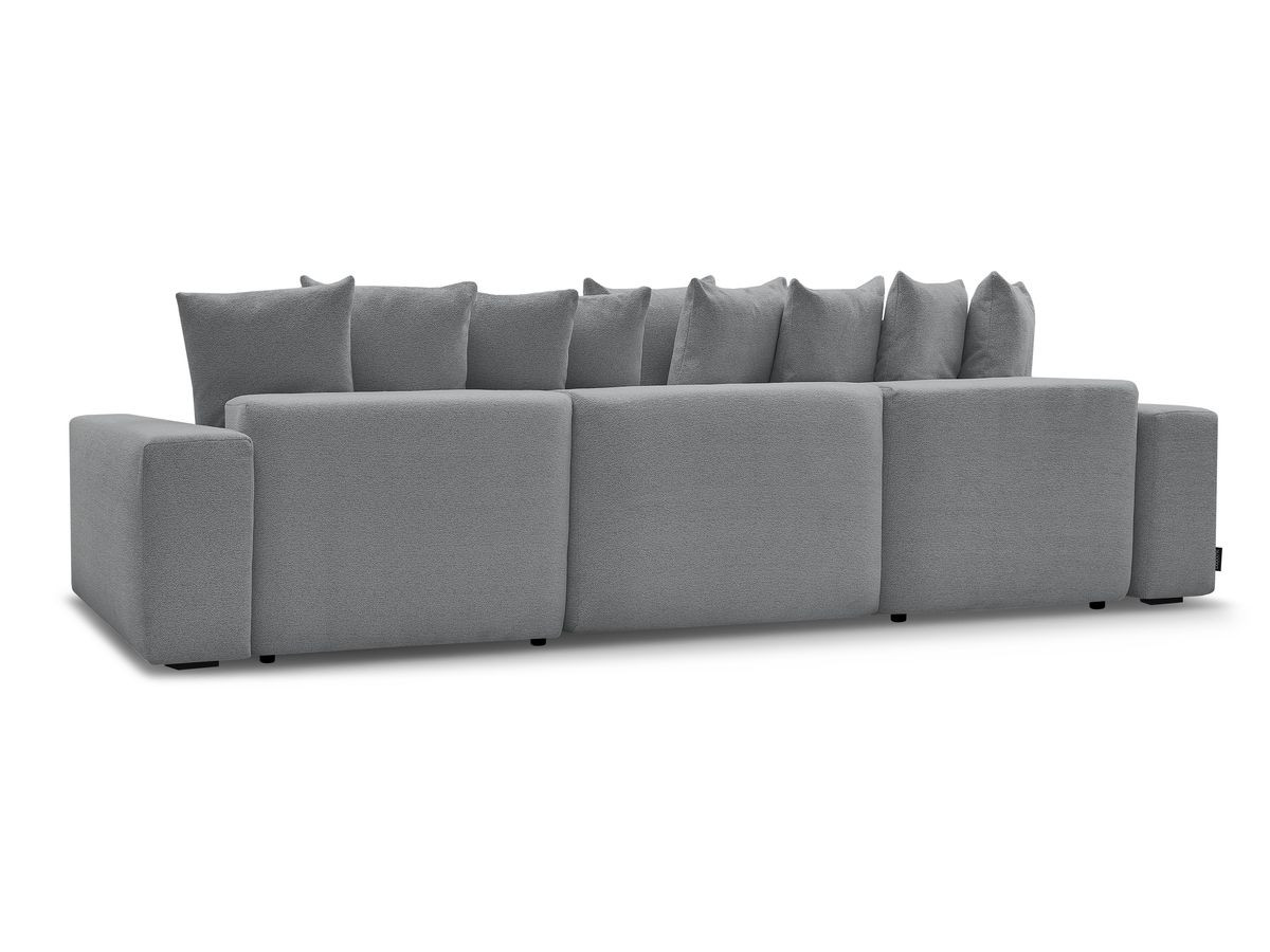 Bobochic Voltaire Wohnlandschaft 420 × 174 cm Melange-Stoff Dunkelgrau