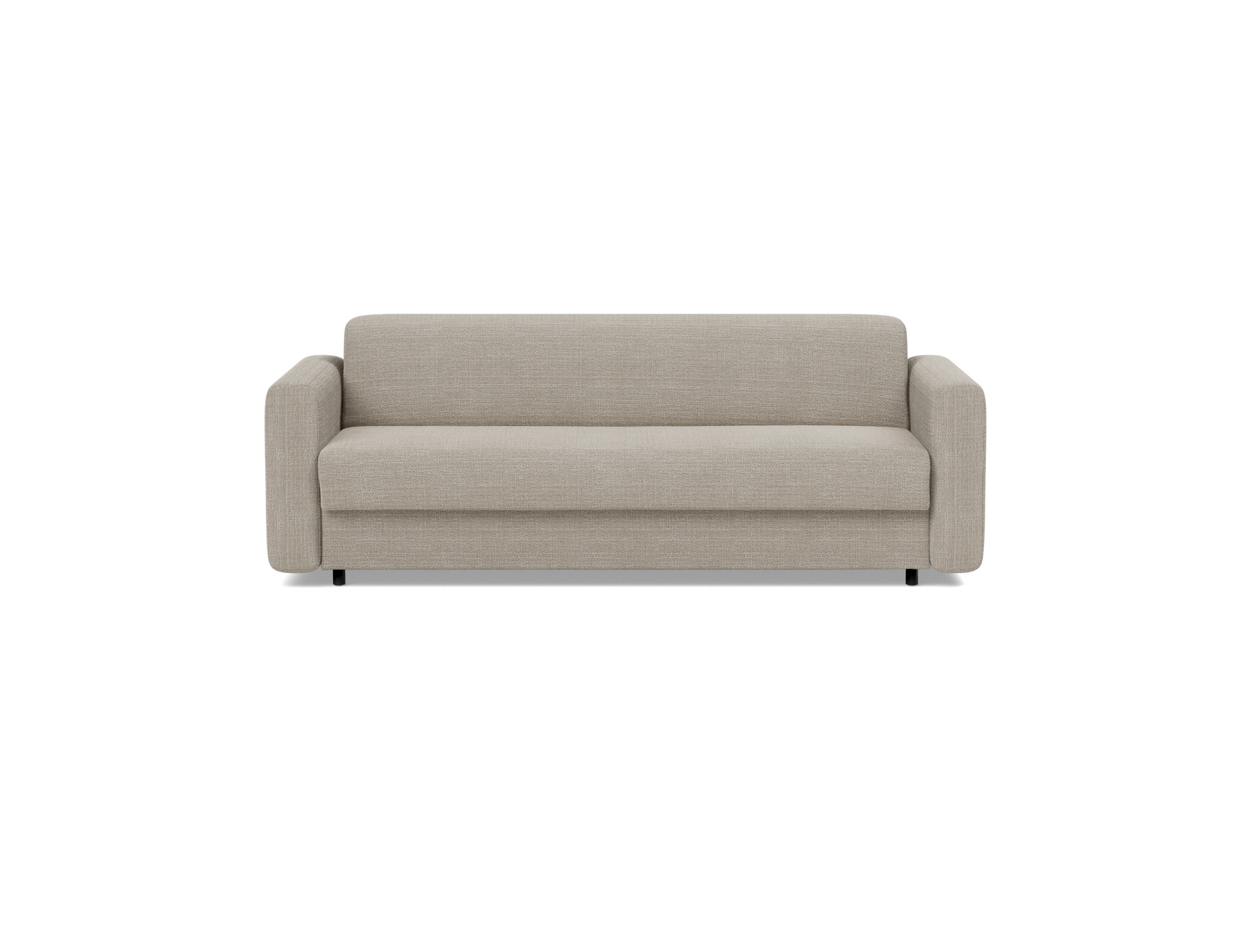 Schlafsofa Killian mit Taschenfederkernmatratze 160 Strukturierter Stoff Kenya 579-Gravel