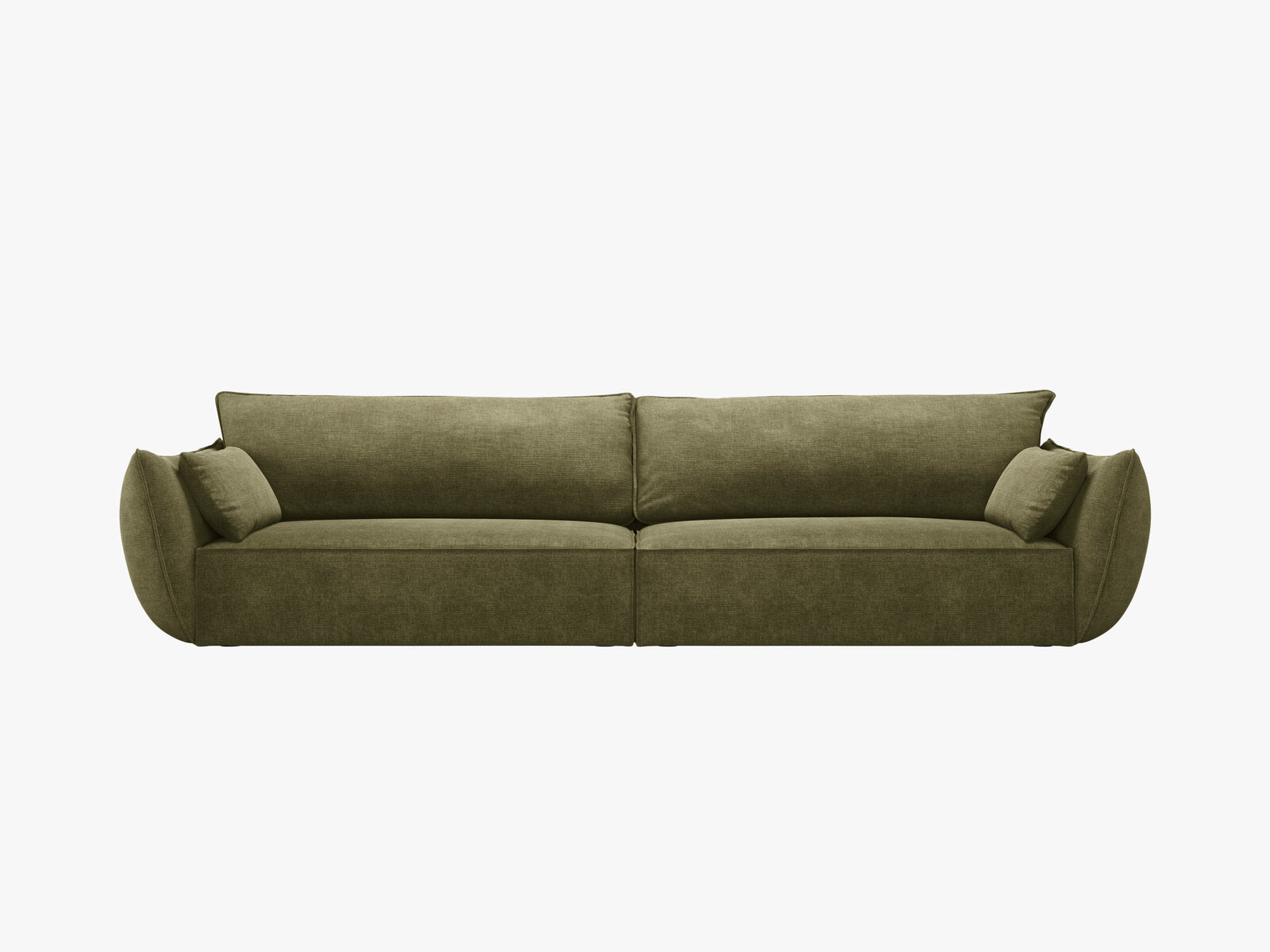 Micadoni 4-Sitzer Sofa Kaelle Chenille Over The Horizon Grün