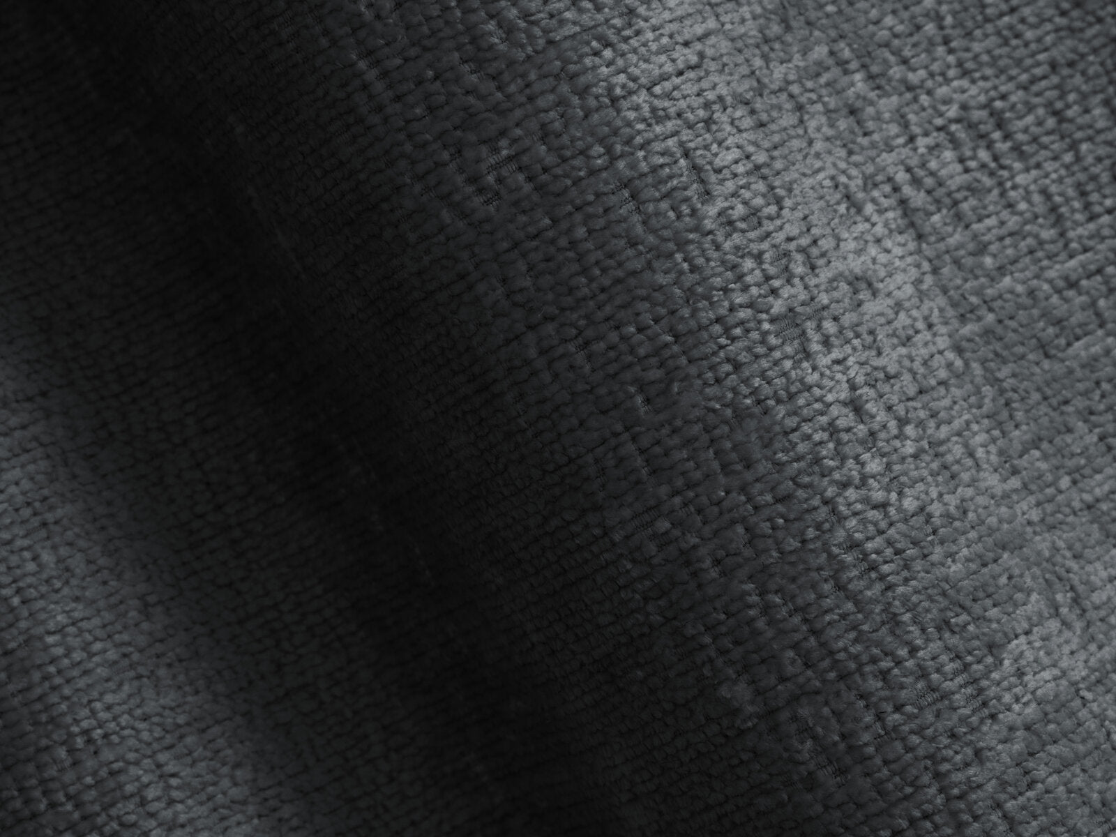 Micadoni Stauraumbett mit Kopfteil Lupine Chenille Perfect Harmony Dunkelgrau