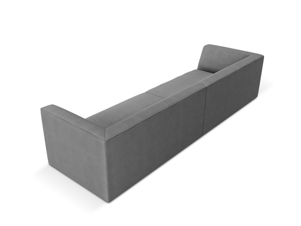Cosmopolitan Design Sofa Siena 4-Sitzer Strukturierter Stoff Ottawa Grau