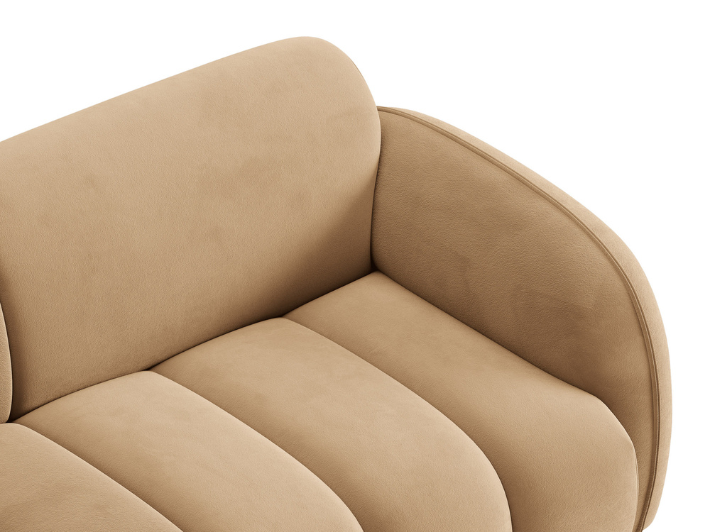 Cosmopolitan Design Sofa Bilbao 3-Sitzer Samt Casino Mandelbeige
