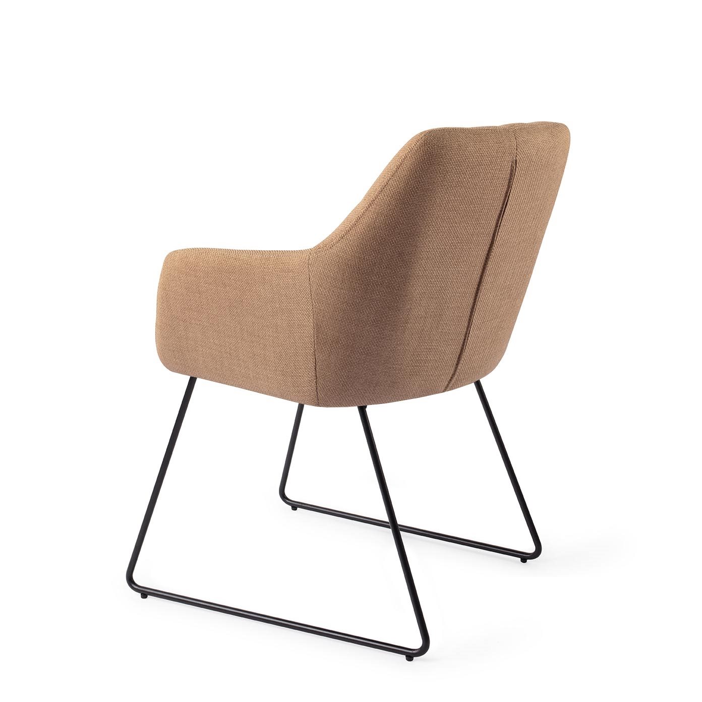 Jesper Home Esszimmerstuhl Noto Toasted-Toffee Slide Schwarz