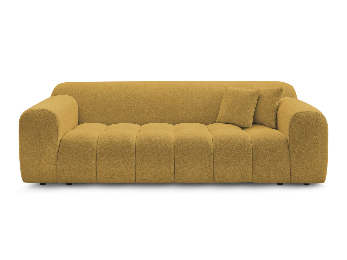 Bobochic Melisse Sofa 3-Sitzer Melange-Stoff Gelb