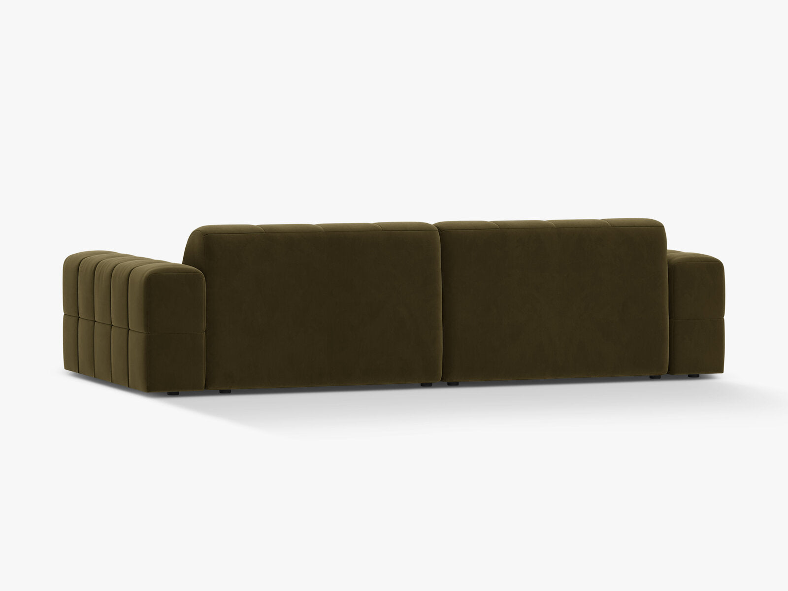 Micadoni Sofa Jennifer 4-Sitzer Samt Bluvel Grün