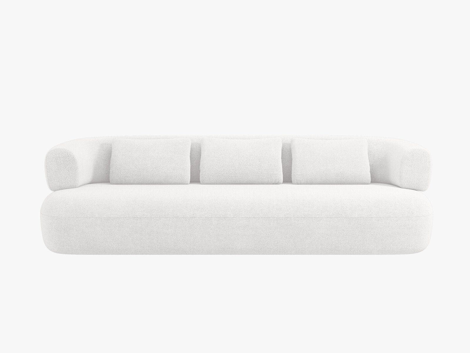 Micadoni Sofa Jenny 4-Sitzer Boucle Now or Never Elfenbein