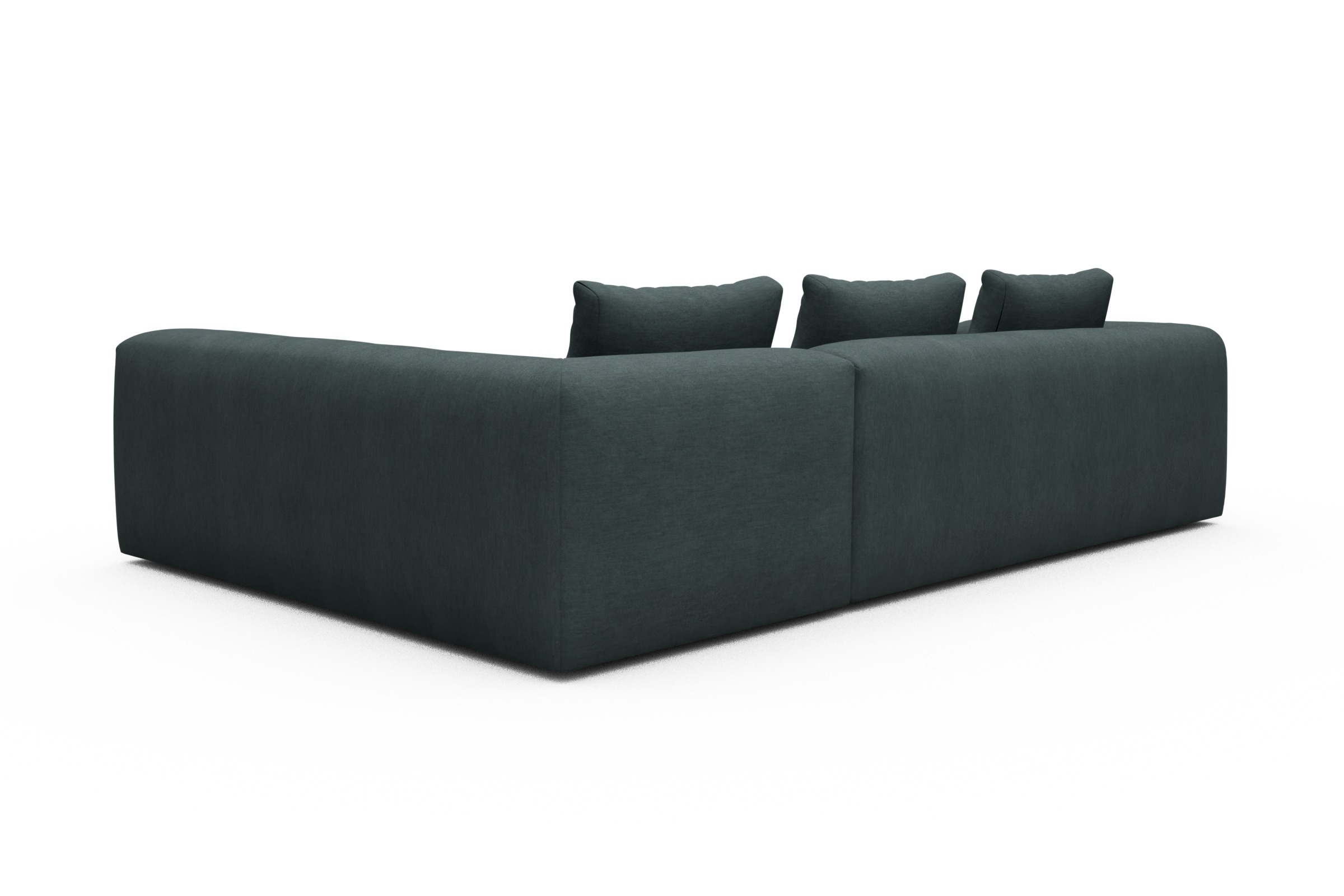 Ecksofa Fred 2x 2,5-Sitzer rechts offen Vivus-Blue