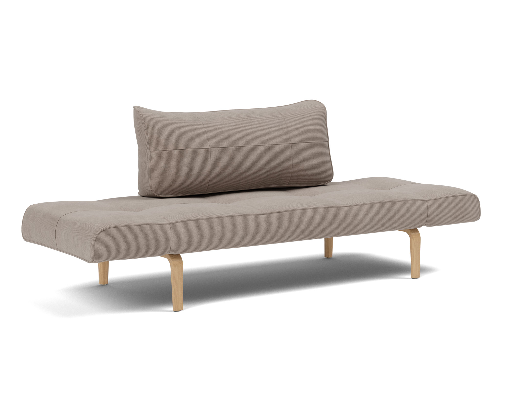 Tagesbett Zeal Kord Cordufine 318-Beige Beine Bow Eiche