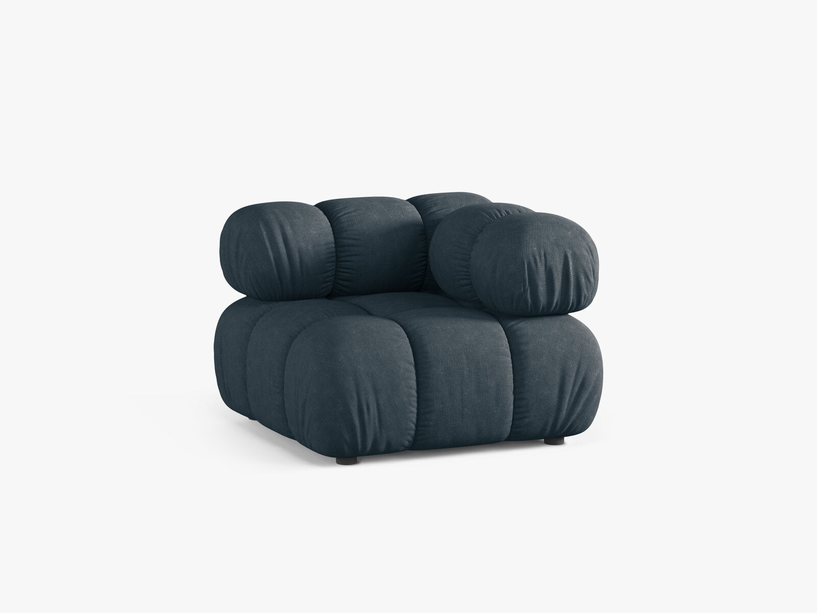 Micadoni symmetrisches Eckmodul Bellis Strukturierter Stoff Liberty Dunkel Petrol