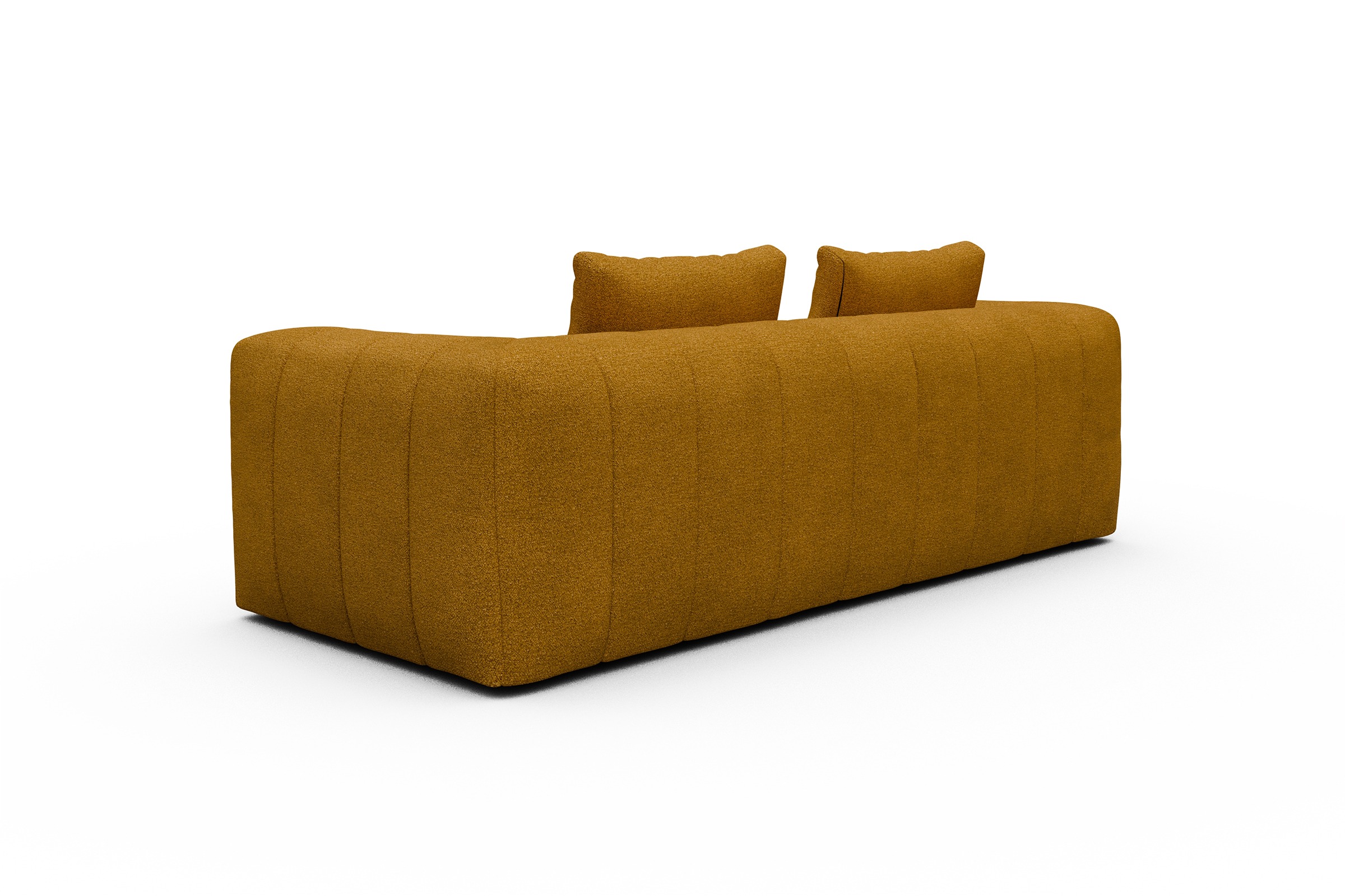 Sofa Hugo 3-Sitzer Boucle-Ochre