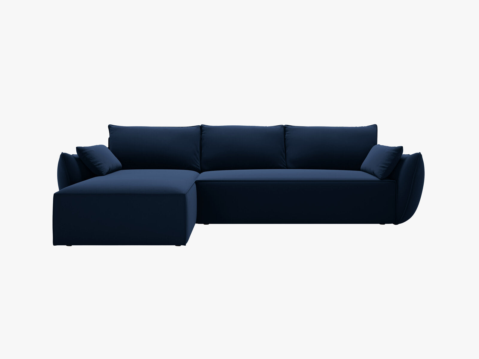 Micadoni Kaelle Ecksofa 4-Sitzer mit Schlaffunktion Links Samt Bluvel Königsblau