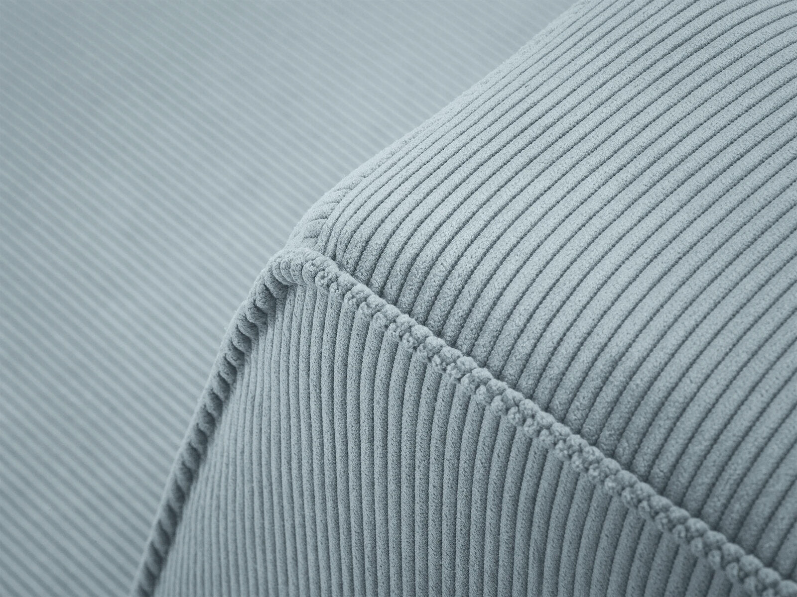Micadoni Sofa Ruby 3-Sitzer Kord Scala Hellblau