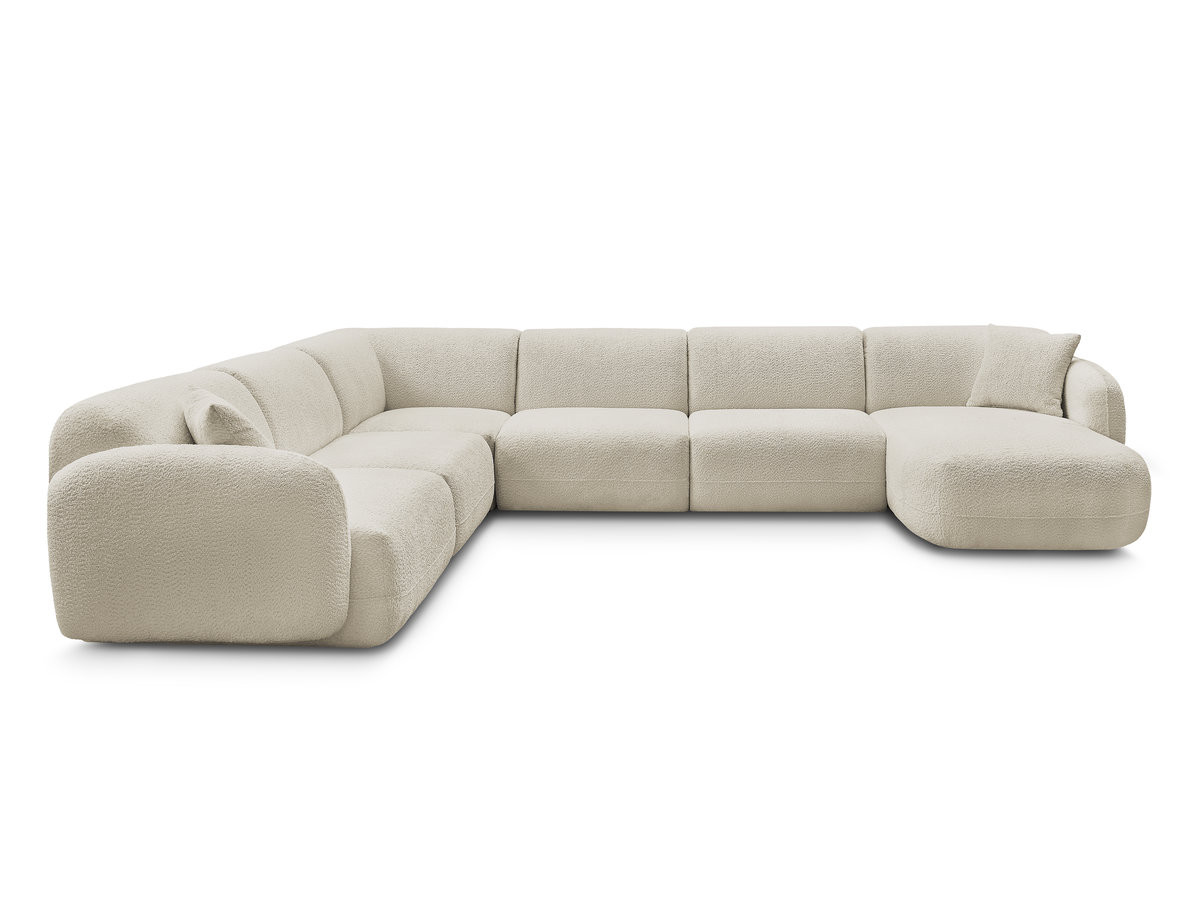 Bobochic Anda Wohnlandschaft Chenille Beige Ecke links