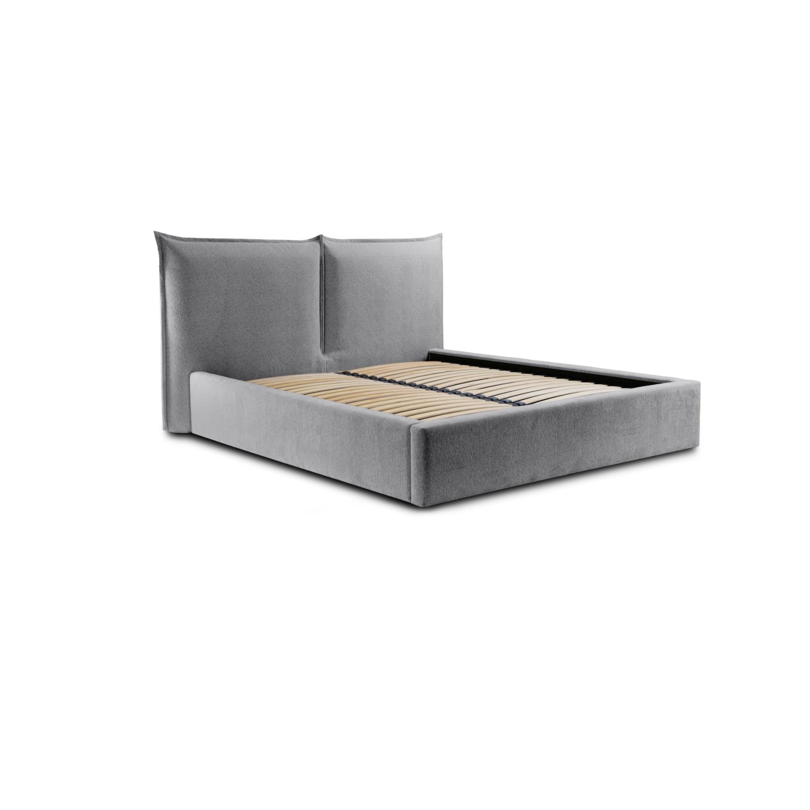 Polsterbett Verona Flachgewebe 140x200 mit Metallrahmen Raven 13