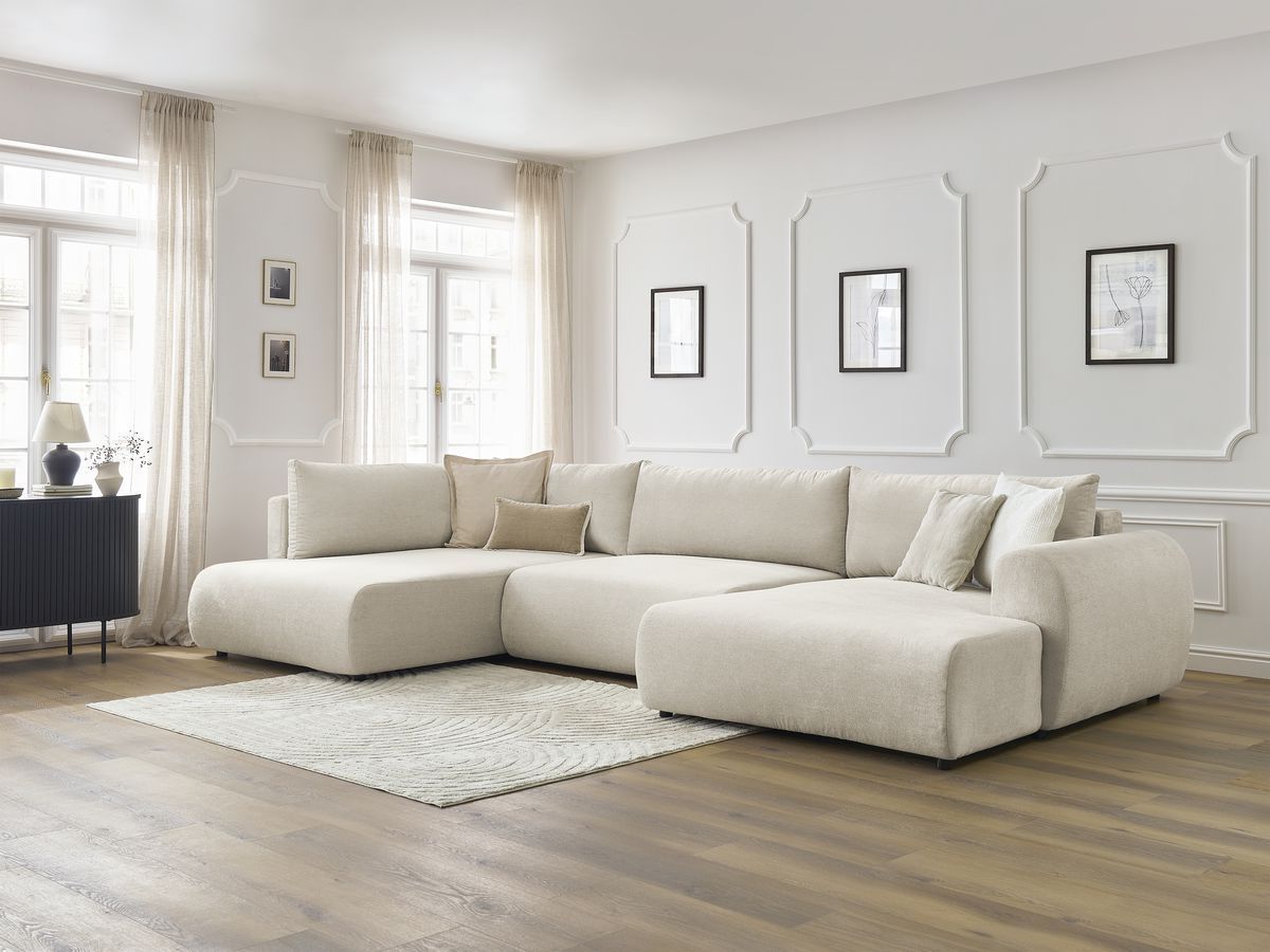 Bobochic Lucien Wohnlandschaft Stoff Beige Ecke rechts