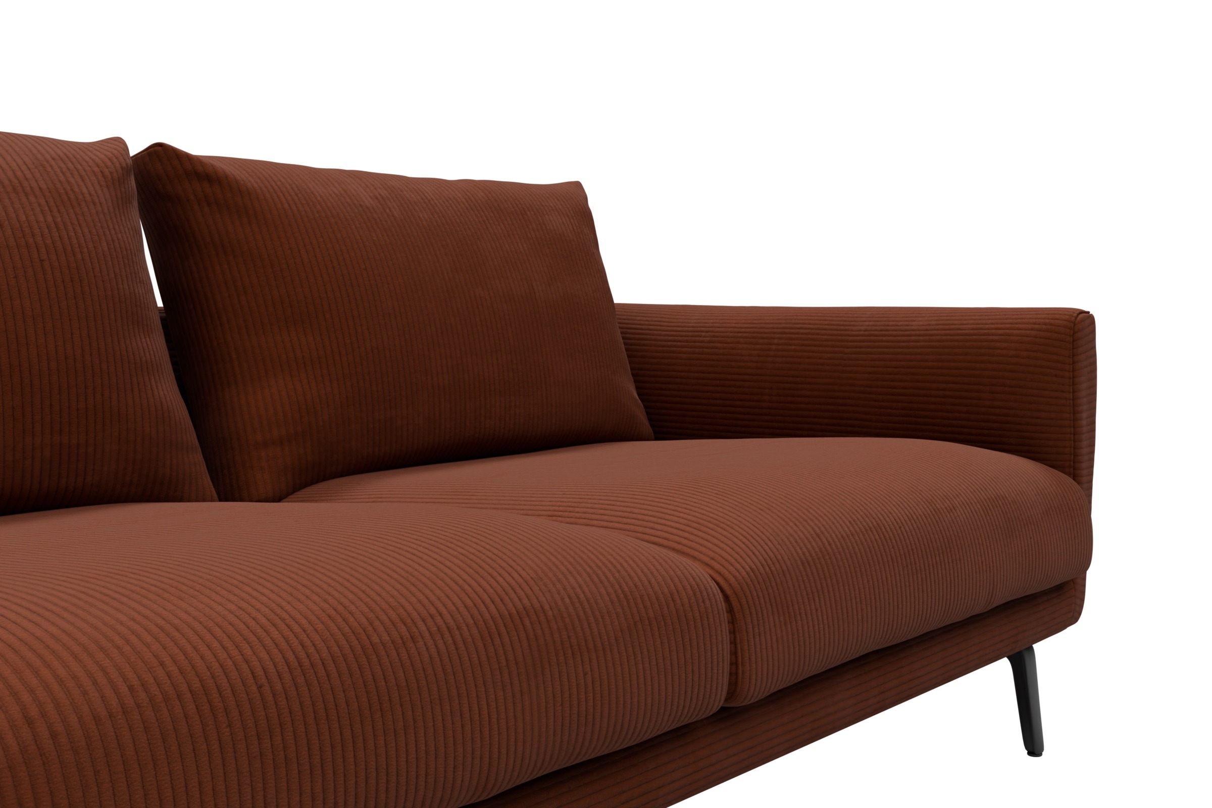 Sofa Karl 2-5-Sitzer Corduroy-Burnt-Orange
