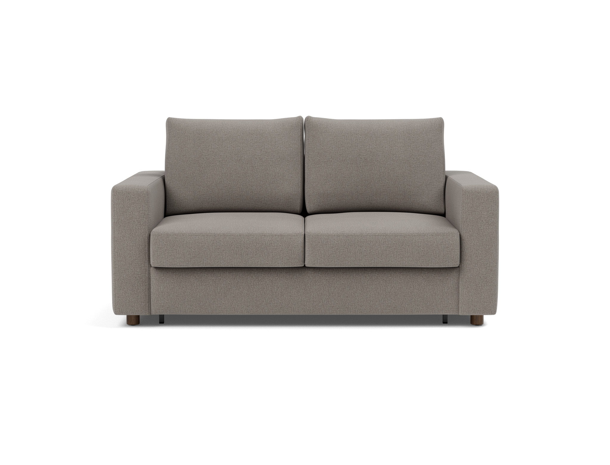 Schlafsofa Neah mit Standard-Armlehnen 140 Flachgewebe Mixed Dance 521-Grey